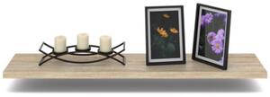 Półka Wisząca STIVMEBLE Ścienna 80 cm na książki zdjęcia 80x15x1,8 cm Dąb Sonoma