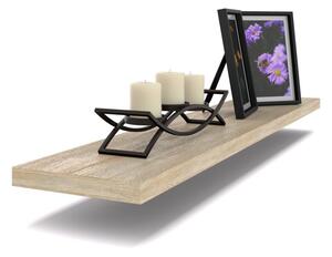 Półka Wisząca STIVMEBLE Ścienna 80 cm na książki zdjęcia 80x15x1,8 cm Dąb Sonoma