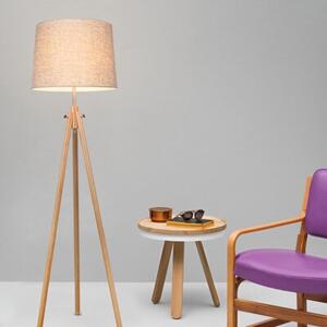 Lampa podłogowa beżowa z abażurem Calvin Maytoni Z177-FL-01-BR