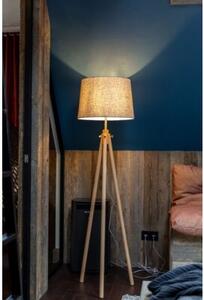 Lampa podłogowa beżowa z abażurem Calvin Maytoni Z177-FL-01-BR