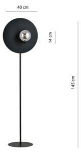 Lampa stojąca podłogowa OSLO BLACK/GRAFIT E14 Emibig 1186/LP