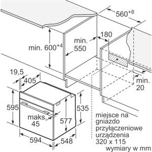 Piekarnik BOSCH HBG7722B1 Elektryczny Czarny A+