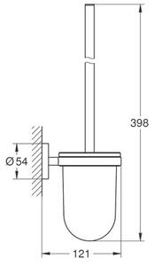 Szczotka WC GROHE Essentials 40374001 Chrom