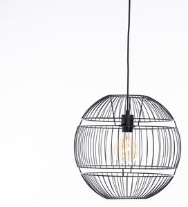 Moderne hanglamp zwart 38cm E27 - Sphaera Oswietlenie wewnetrzne