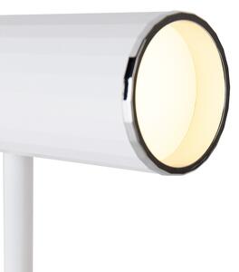 Lampa stołowa biała z 3-stopniowym ściemnianiem LED i akumulatorem - Teleskop Oswietlenie wewnetrzne