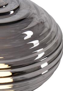 Tafellamp zwart met smoke glas oplaadbaar - Lexie Oswietlenie wewnetrzne