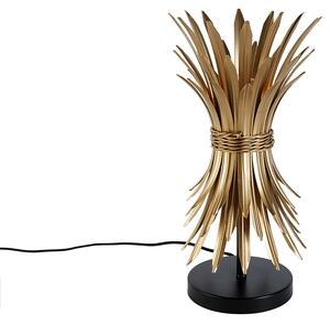 Lampa stołowa Art Deco złota - Wesley Oswietlenie wewnetrzne