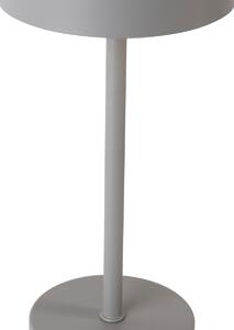 Nowoczesna lampa stołowa szara na akumulator - Poppie Oswietlenie wewnetrzne