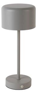 Nowoczesna lampa stołowa szara na akumulator - Poppie Oswietlenie wewnetrzne