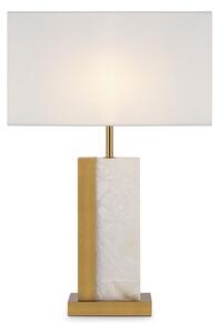 Gustowna lampa stołowa Bianco - prostokątna