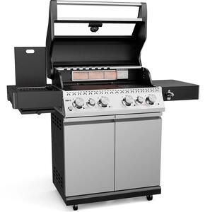 Grill ogrodowy gazowy KOLER Krone S1 Silver 21.6 kW 73 x 46 cm