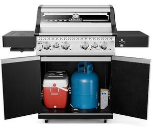 Grill ogrodowy gazowy KOLER Krone S1 Silver 21.6 kW 73 x 46 cm