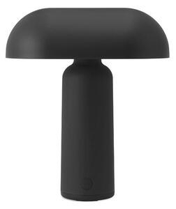 Designerska lampa stołowa Porta - czarna, mobilna