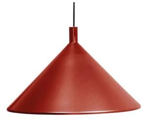 Duża lampa wisząca Cono - czerwona