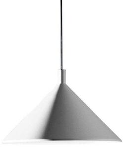 Biała lampa wisząca Cono - klosz stożek 30cm, długi kabel