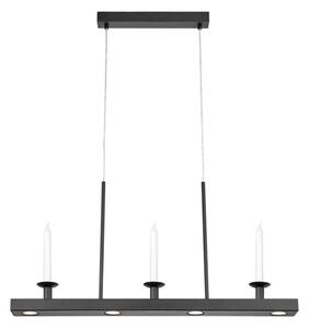 Czarna metalowa lampa wisząca LED ze ściemniaczem Dining – Markslöjd