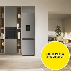 Lodówka CANDY CCH1S518DWX 180cm Stal nierdzewna Dystrybutor wody