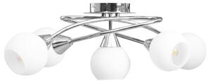 Lampa sufitowa z ceramicznymi kloszami na 5 żarówek E14