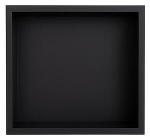 Półka łazienkowa wnękowa HYDROSAN IGA-BL-30X30X7 Czarny mat 30x30x7 cm