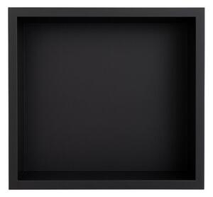 Półka łazienkowa wnękowa HYDROSAN IGA-BL-30X30X7 Czarny mat 30x30x7 cm
