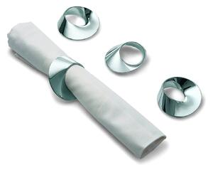Obrączki na serwetki SWIRL, 4 szt