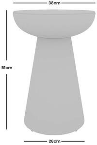 Stolik kawowy okrągły Avola AV2220-7 osrednicy 38 cm