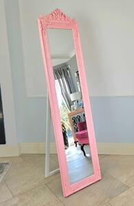 Lustro stojące w różowej ramie 175x43cm
