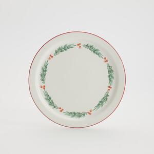 Reserved - Ceramiczny talerz ze wzorem - Wielobarwny