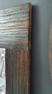 Lustro, brązowa, drewniana rama, styl rustykalny.169x59cm