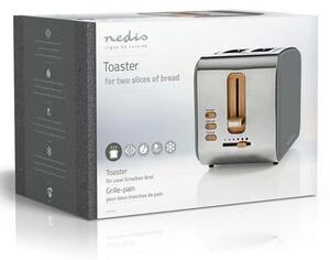 Toster NEDIS KABT510EGY Szary
