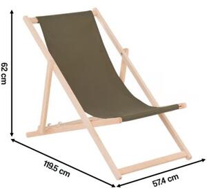 Leżak PATIO Gozo Classic 409575 Khaki