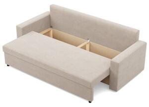 Kanapa 3 osobowa, BLOM, velvet, 220x92x92 cm, beÅ¼owy | TYLETEGOTU