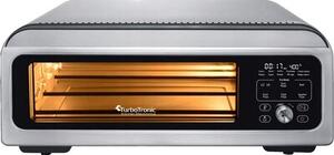 Wielofunkcyjny piec do pizzy TURBOTRONIC TT-PO12 Srebrny 2000W średnica 30 cm