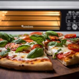 Wielofunkcyjny piec do pizzy TURBOTRONIC TT-PO12 Srebrny 2000W średnica 30 cm