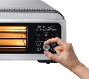 Wielofunkcyjny piec do pizzy TURBOTRONIC TT-PO12 Srebrny 2000W średnica 30 cm