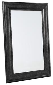 Klasyczne lustro ściennie wiszące dekoracyjne 60 x 90 cm czarne Lunel Beliani