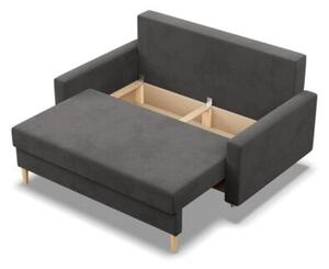 Sofa rozkÅadana, MILO, Mikrofaza, 152x92x92 cm, szary | TYLETEGOTU