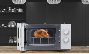Kuchenka mikrofalowa HISENSE H20MOWP1HG 700W średnica 25.5 cm pojemność 20L Biało-czarny