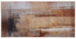 Prostokątny dywan krótkowłosy 80 x 150 cm abstrakcyjny wzór brązowy Trabzon Beliani