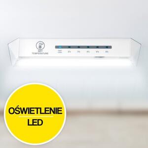 Lodówka BERG CZW180NBM22 No Frost 180cm Czarna Dystrybutor wody