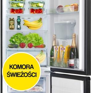 Lodówka BERG CZW180NBM22 No Frost 180cm Czarna Dystrybutor wody