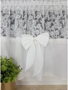 Firana do kuchni, zazdrostki, haft