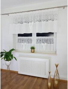 Firana do kuchni, zazdrostki, haft