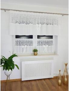 Firana do kuchni, zazdrostki, haft