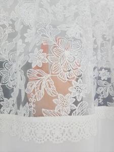 Firana do kuchni, zazdrostki, haft