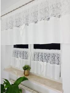 Firana do kuchni, zazdrostki, haft