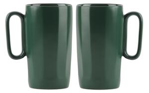 Ciemnozielone kamionkowe kubki zestaw 2 szt. 330 ml Fuori – Vialli Design