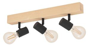 Lampa sufitowa w czarno-naturalnym kolorze 5x48 cm TOWNSHEND 3 – EGLO