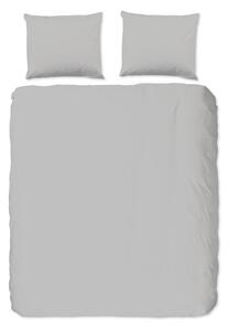 Jasnoszara pościel dwuosobowa z bawełny renforcé 200x220 cm Uni – Good Morning