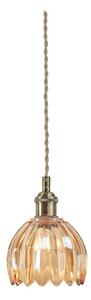 Metalowa lampa wisząca w bursztynowym kolorze ze szklanym kloszem ø 13 cm Gota – Markslöjd
